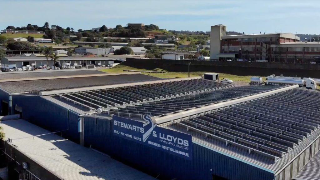 sunbird-solar-Stewarts-and-Lloyds-321kw-Rooftop-Installation