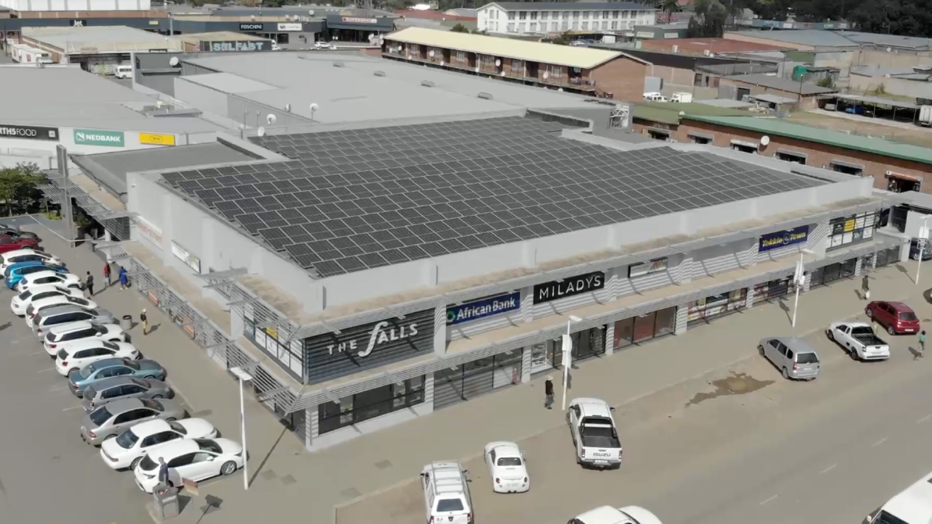 sunbird-solar-falls-centre-193kw-Grid-Tied-&-Generator-Integrated-Solar-System