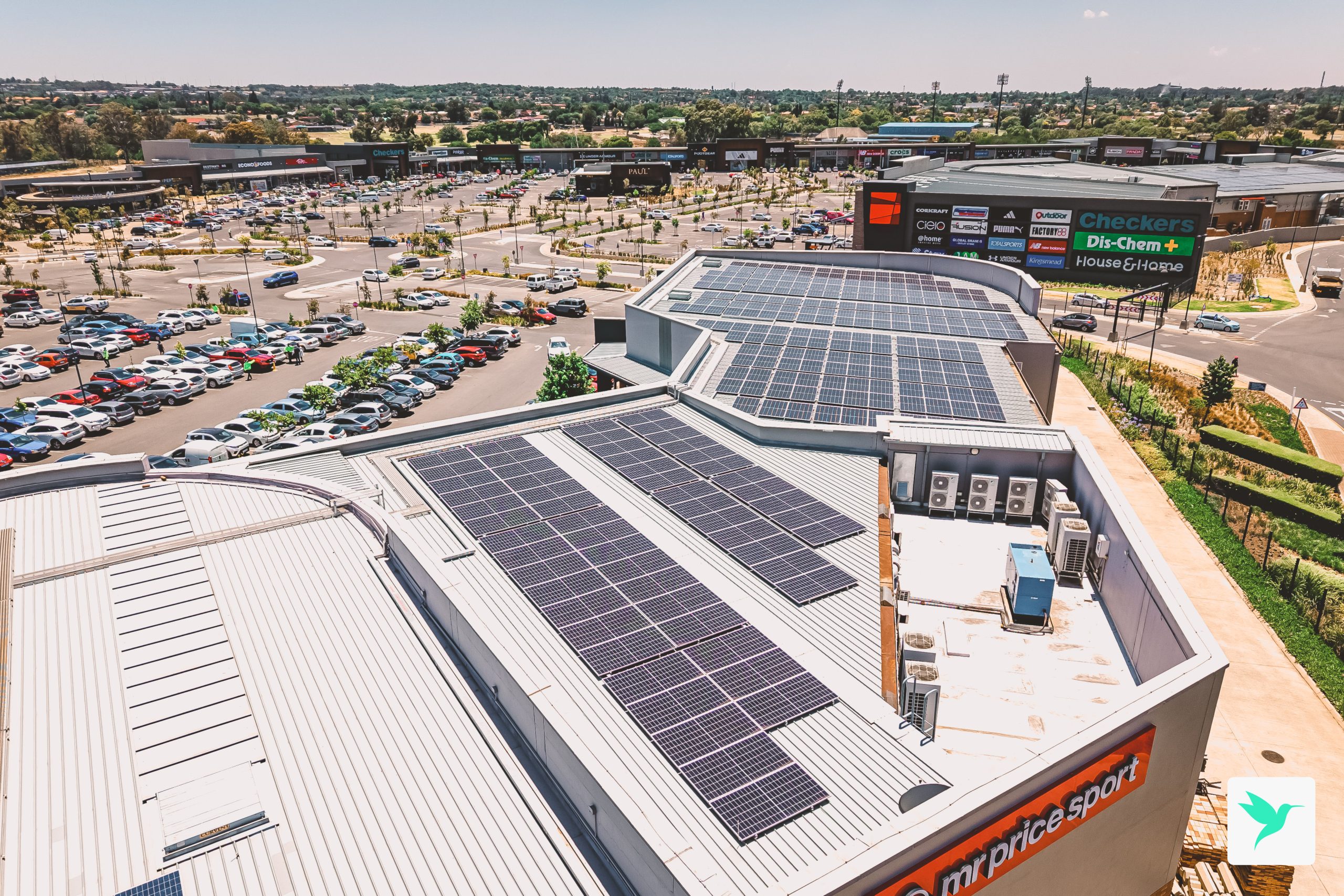 sunbird solar mall new market mall alberton solar installation 22