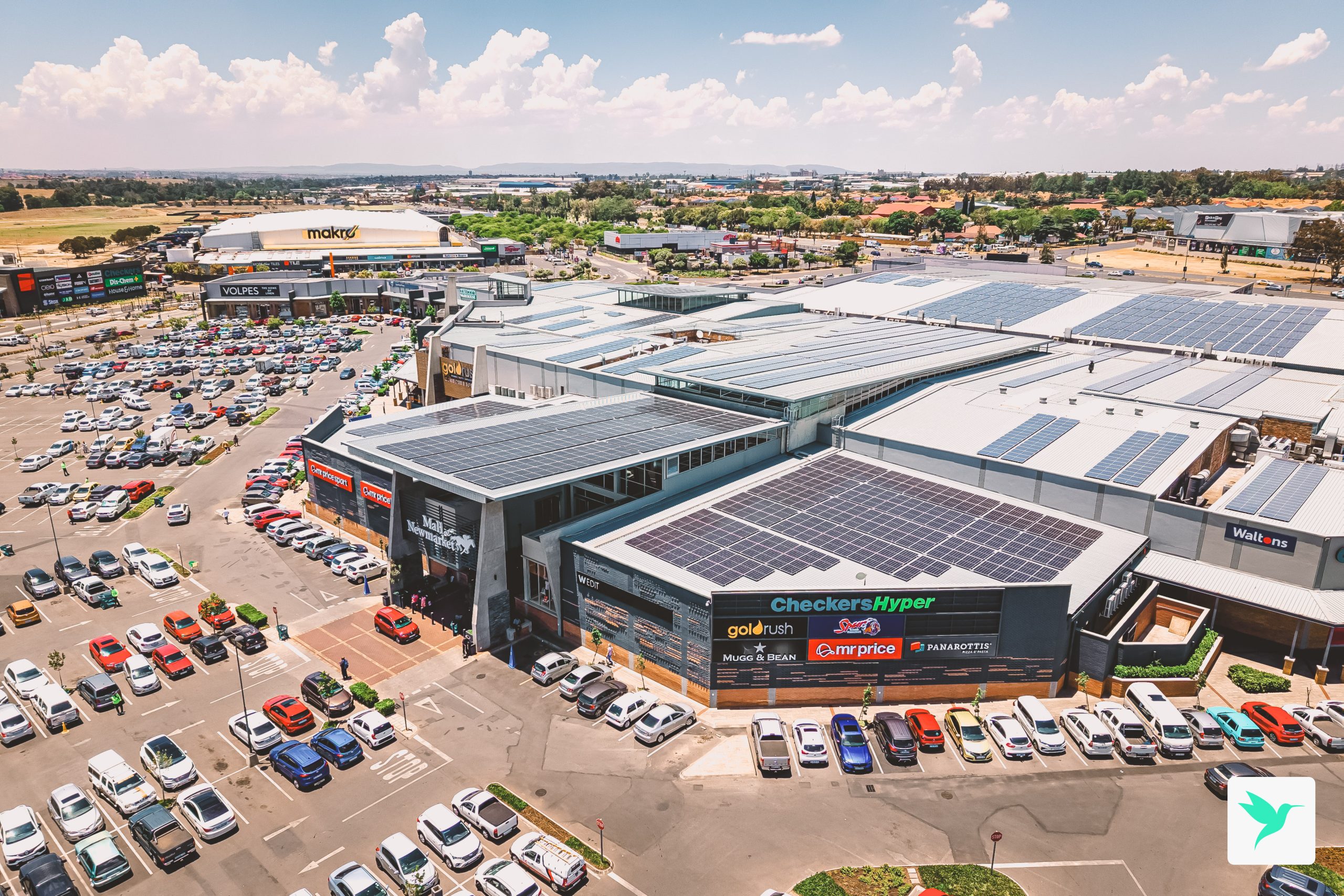 sunbird solar mall new market mall alberton solar installation 21